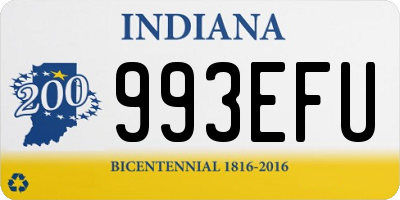 IN license plate 993EFU