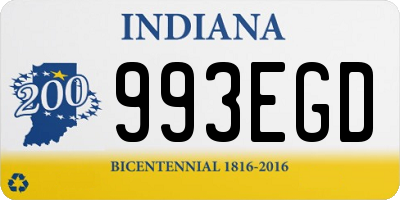 IN license plate 993EGD