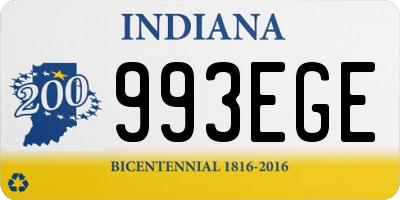 IN license plate 993EGE