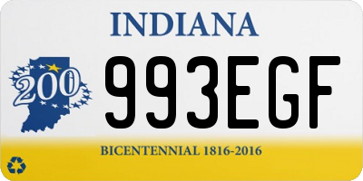 IN license plate 993EGF