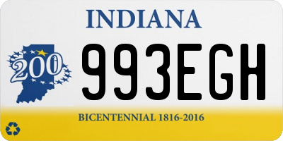 IN license plate 993EGH