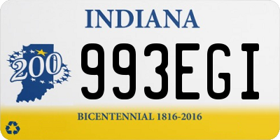 IN license plate 993EGI