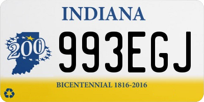 IN license plate 993EGJ