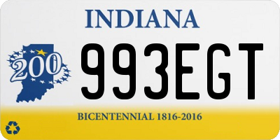 IN license plate 993EGT