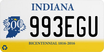 IN license plate 993EGU