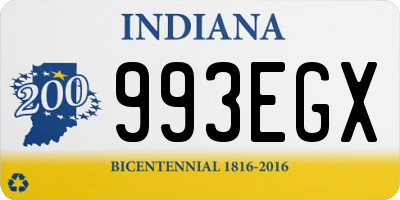 IN license plate 993EGX