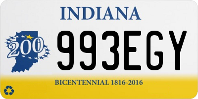 IN license plate 993EGY