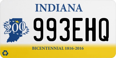 IN license plate 993EHQ