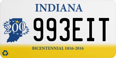 IN license plate 993EIT