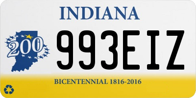 IN license plate 993EIZ