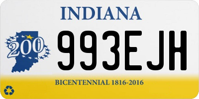 IN license plate 993EJH