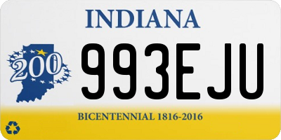 IN license plate 993EJU