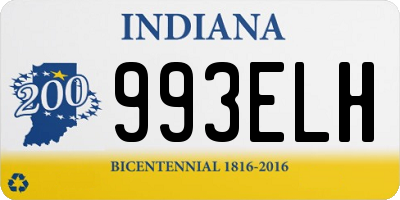 IN license plate 993ELH