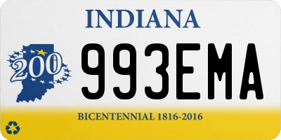 IN license plate 993EMA