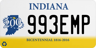 IN license plate 993EMP