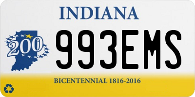 IN license plate 993EMS