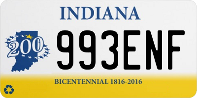 IN license plate 993ENF