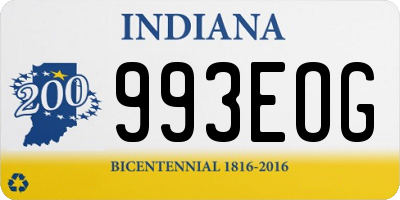 IN license plate 993EOG