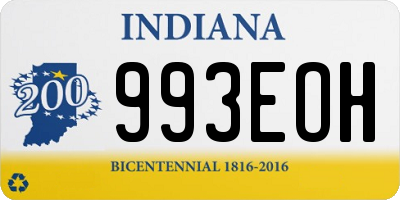 IN license plate 993EOH