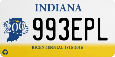 IN license plate 993EPL