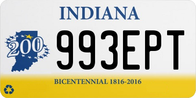 IN license plate 993EPT