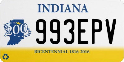 IN license plate 993EPV