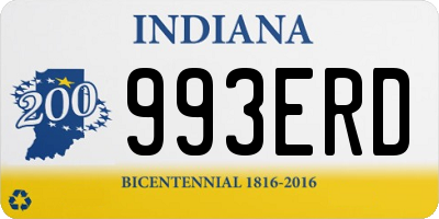 IN license plate 993ERD