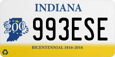 IN license plate 993ESE