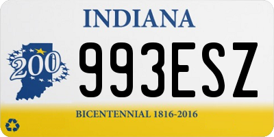 IN license plate 993ESZ