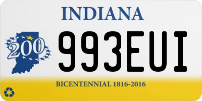 IN license plate 993EUI