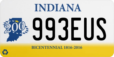 IN license plate 993EUS