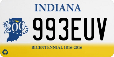 IN license plate 993EUV