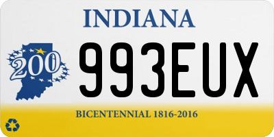 IN license plate 993EUX