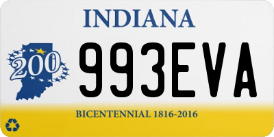 IN license plate 993EVA