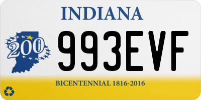 IN license plate 993EVF