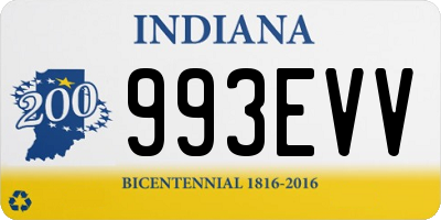 IN license plate 993EVV