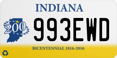 IN license plate 993EWD