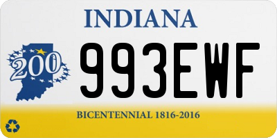 IN license plate 993EWF