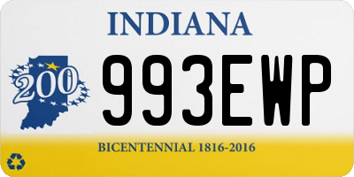 IN license plate 993EWP