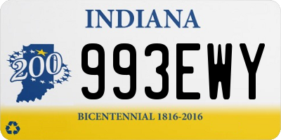 IN license plate 993EWY