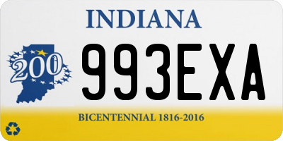 IN license plate 993EXA