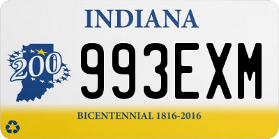 IN license plate 993EXM