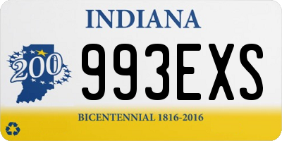 IN license plate 993EXS