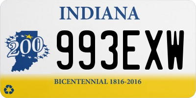 IN license plate 993EXW