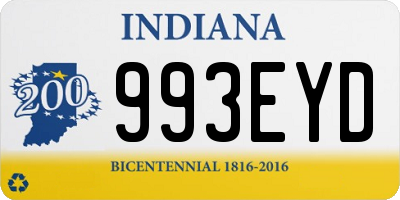 IN license plate 993EYD