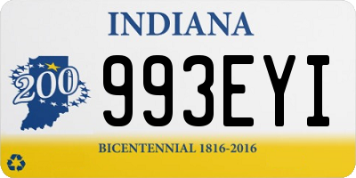 IN license plate 993EYI