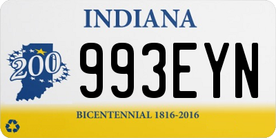 IN license plate 993EYN