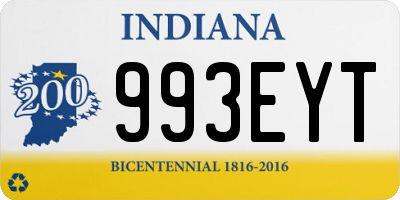 IN license plate 993EYT