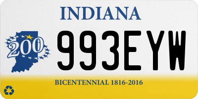 IN license plate 993EYW