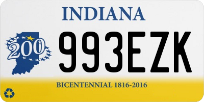 IN license plate 993EZK